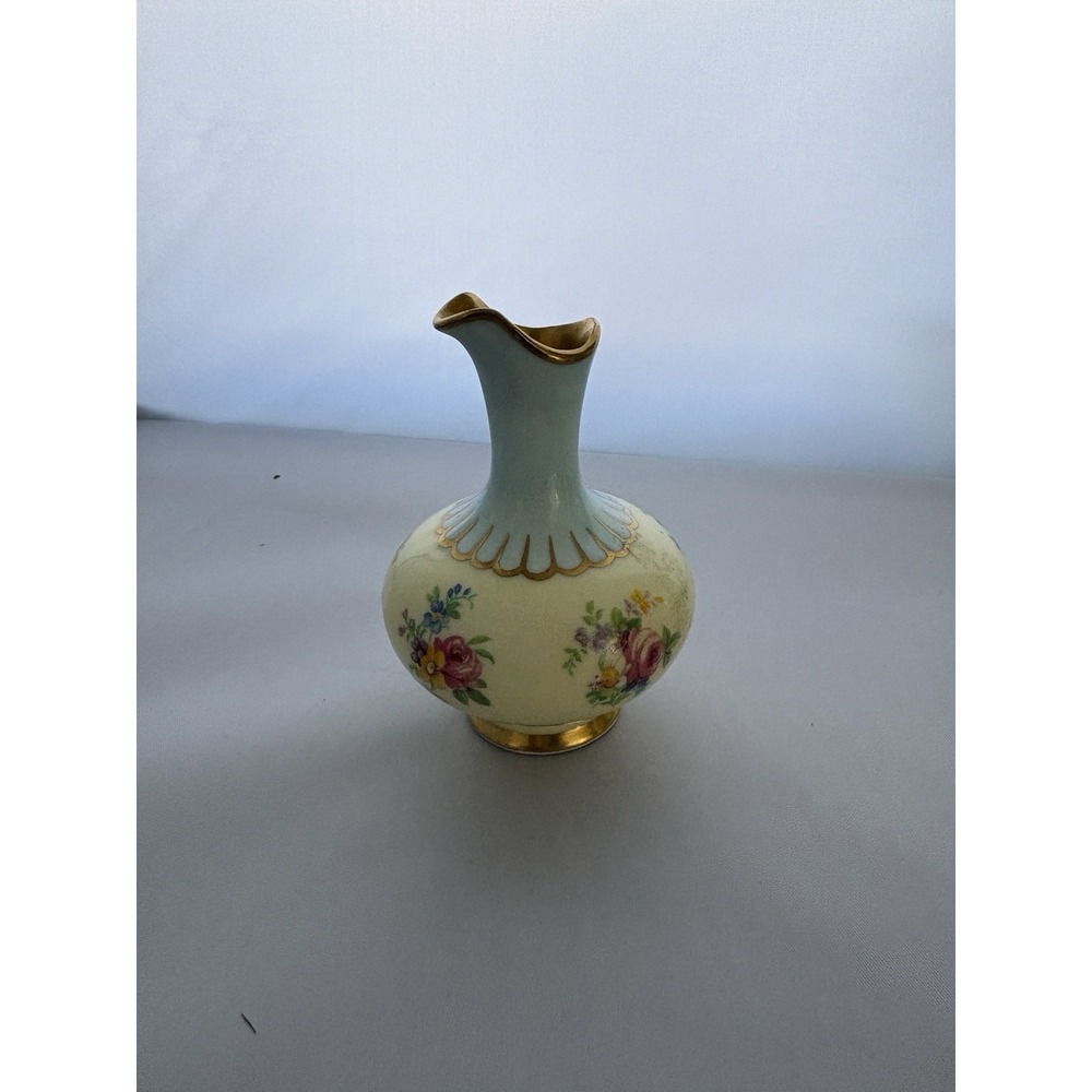 Rare Paragon Double Warrant Bone Miniature Vase Appointment To Queen Mary